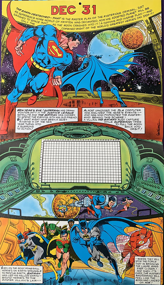 The DC 1978 Calendar of Super-Spectacular Disasters - Jim McClain Presents